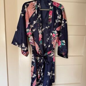 Floral Satin Bridesmaids/Dressing Robe